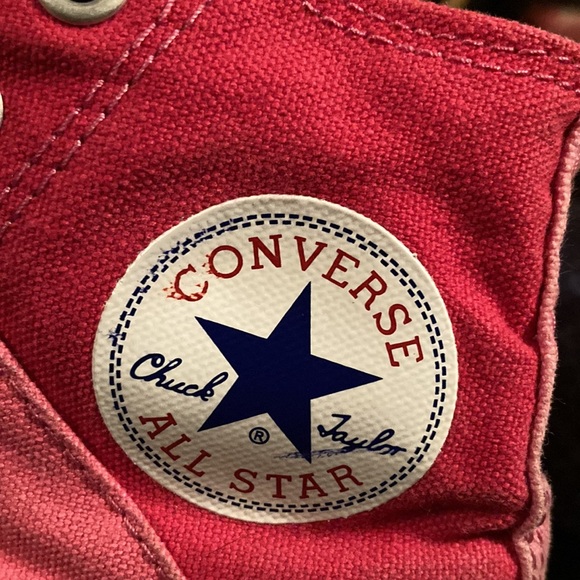 Converse Pink High Top Sneakers - Picture 11 of 11